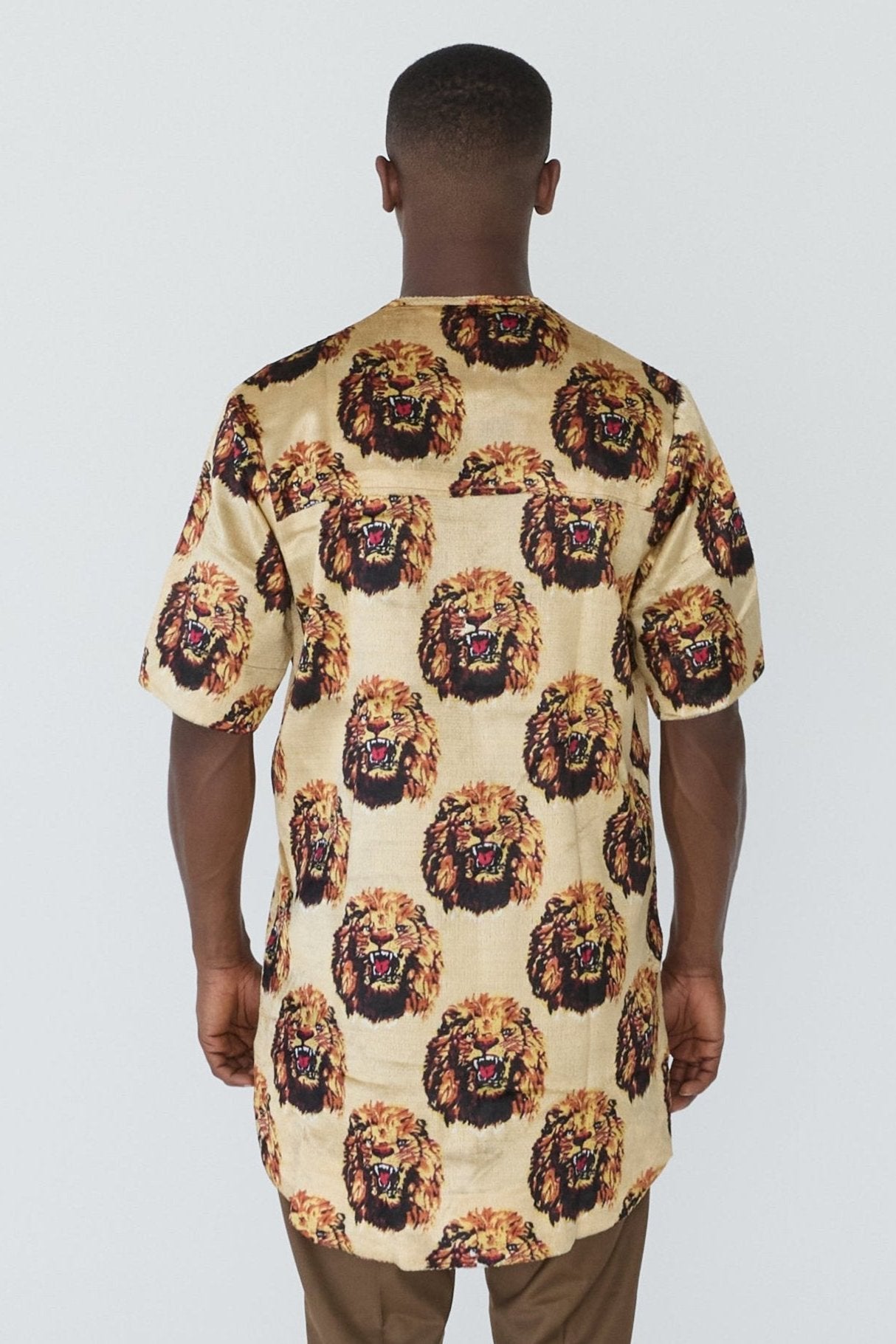 Short Sleeve Lion Head Top