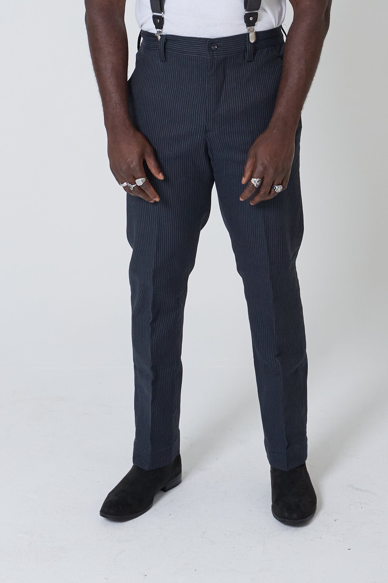 Men's Fitted Dress Pants with Pockets