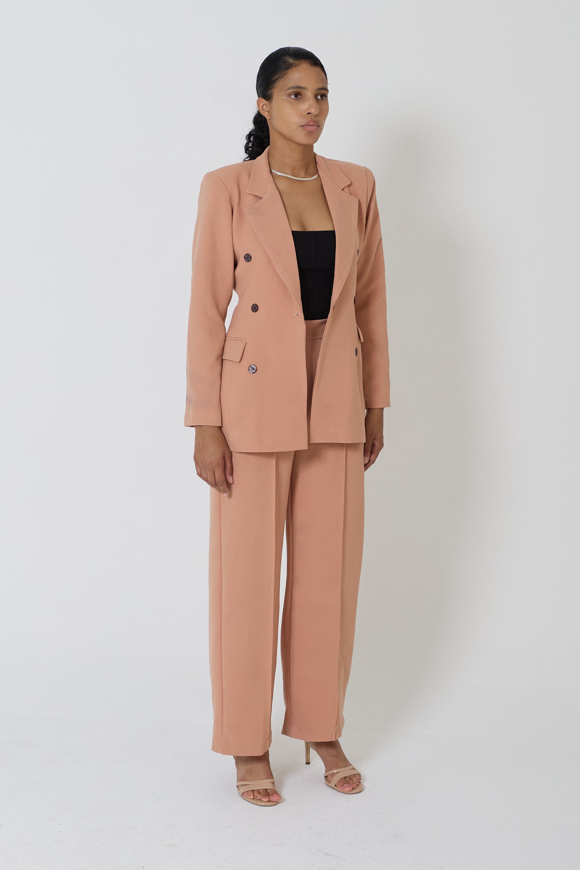 Blazer and Pants Suit Set